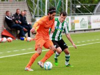 005 2016 Genemuiden HHC Hardenberg  02-07-2016: Voetbal: SC Genemuiden v HHC Hardenberg: Genemuiden/Zarbaf Hamid (l) of HHC Hardenberg, Frank Kuurman (r) of Genemuiden/